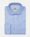 camisa de cuadros azul claro de algodón para hombre vista general elegante