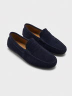 Mocasin de vestir azul marino