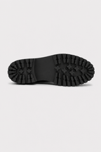 Mocasín de vestir negro con plataforma