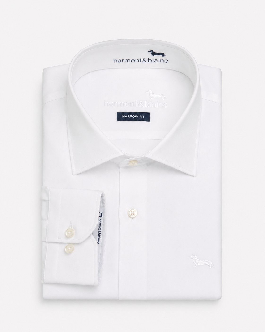 Camisa lisa blanca Harmont Blaine