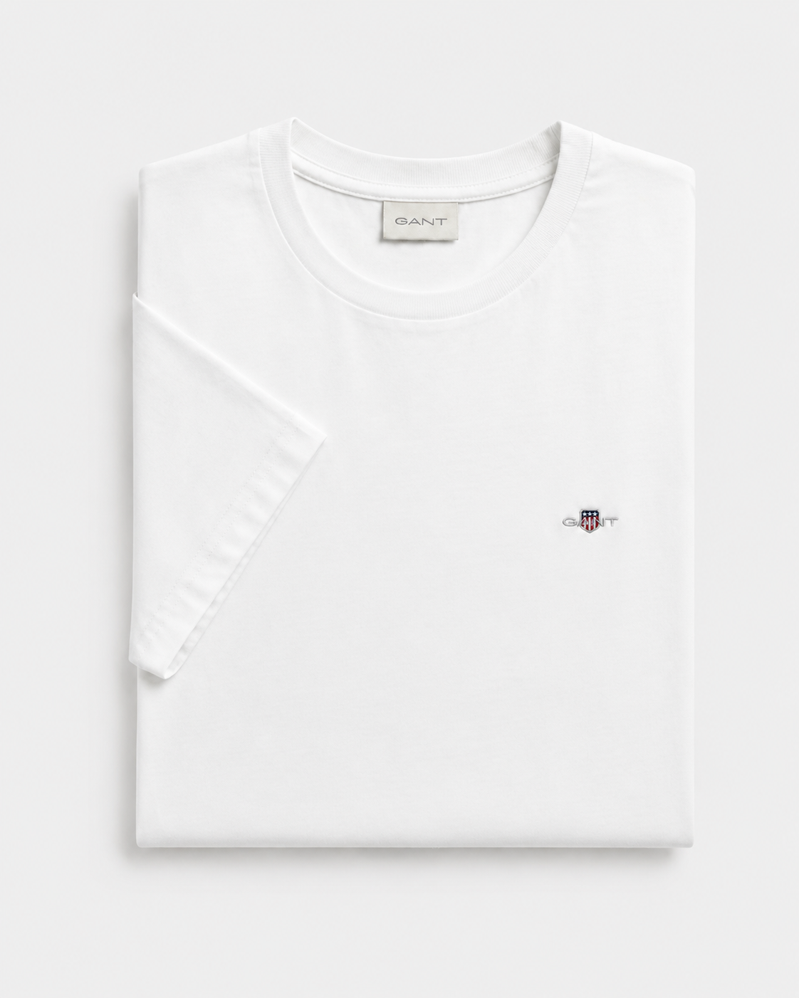 Camiseta algodón básica blanca Gant
