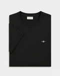 Camiseta algodón básica negra Gant