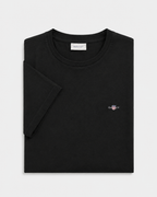 Camiseta algodón básica negra Gant