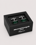 Gemelos rectangulares verdes