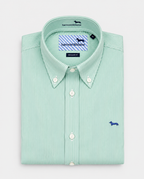 Camisa de rayas verde corte regular Harmont Blaine