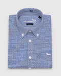 Camisa microestampado azul Harmont Blaine