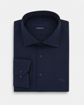 Camisa lisa azul marino Harmont Blaine