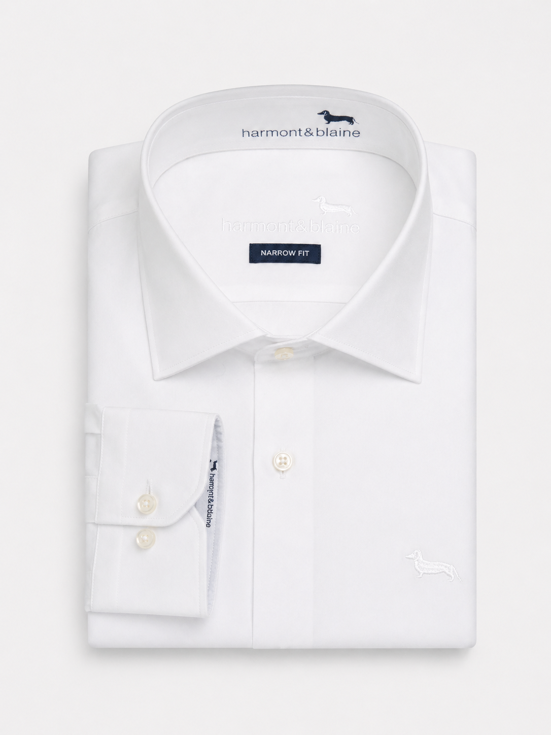 Camisa lisa blanca Harmont Blaine