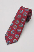 Corbata roja estampada