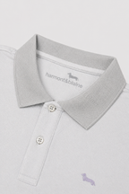 Polo de algodón gris Harmont Blaine