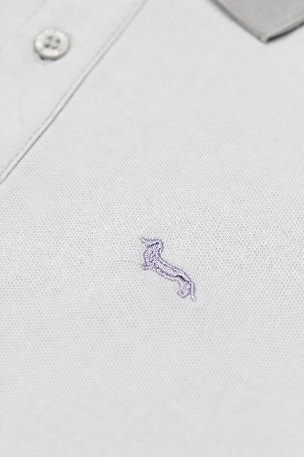 Polo de algodón gris Harmont Blaine