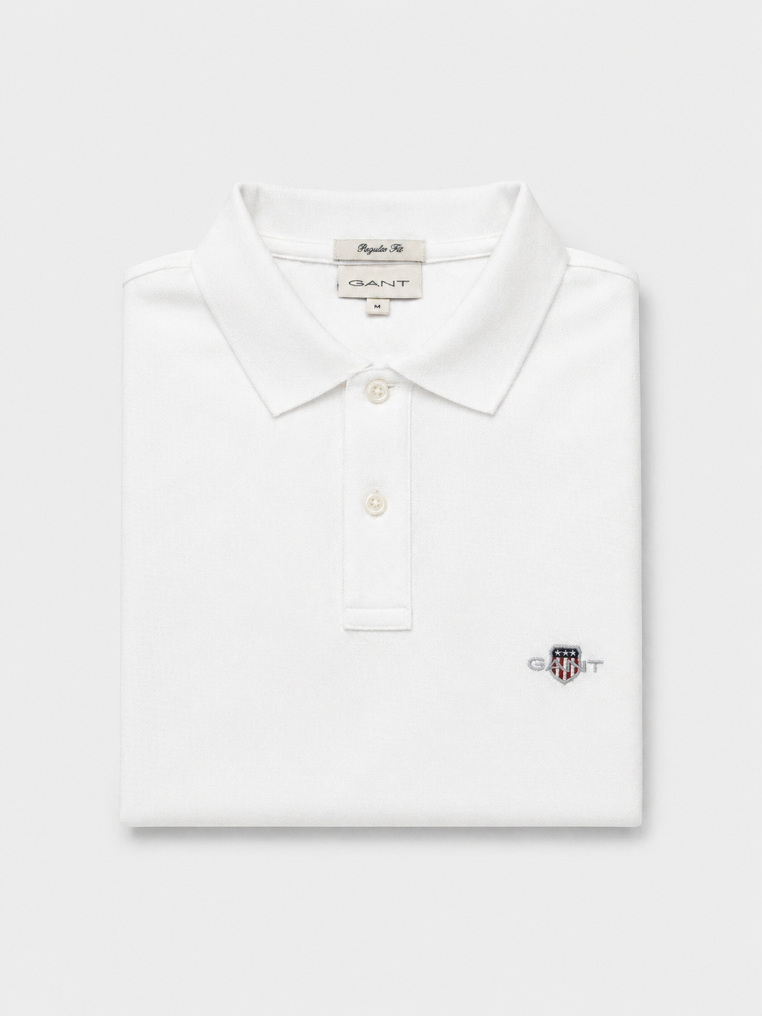 Polo de algodón blanco basico Gant