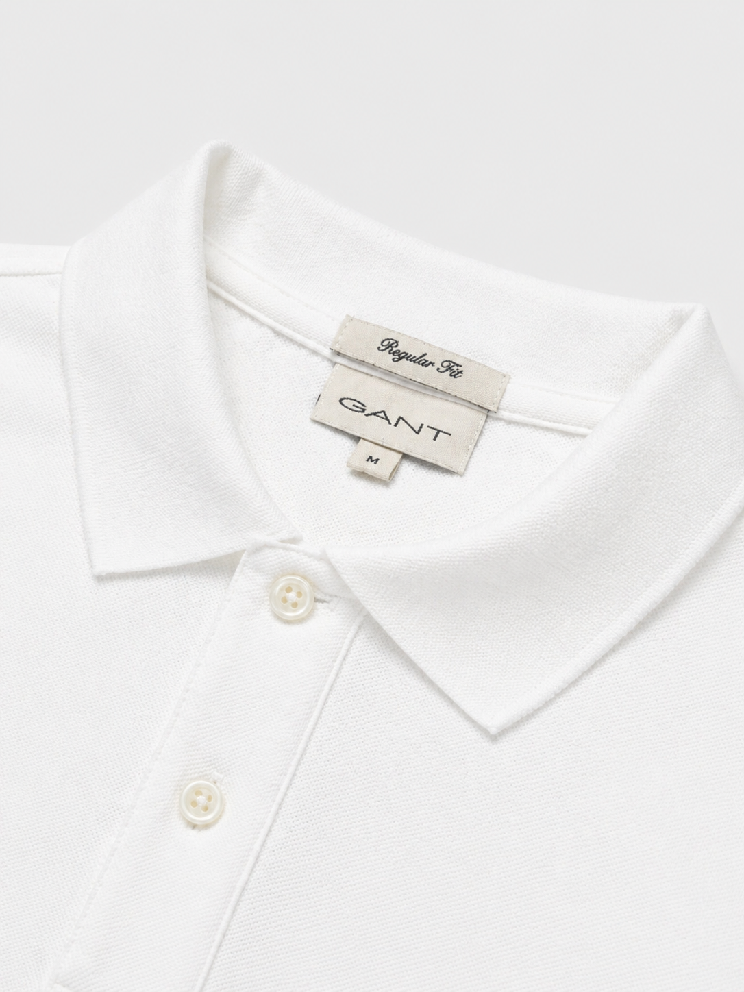 Polo de algodón blanco basico Gant