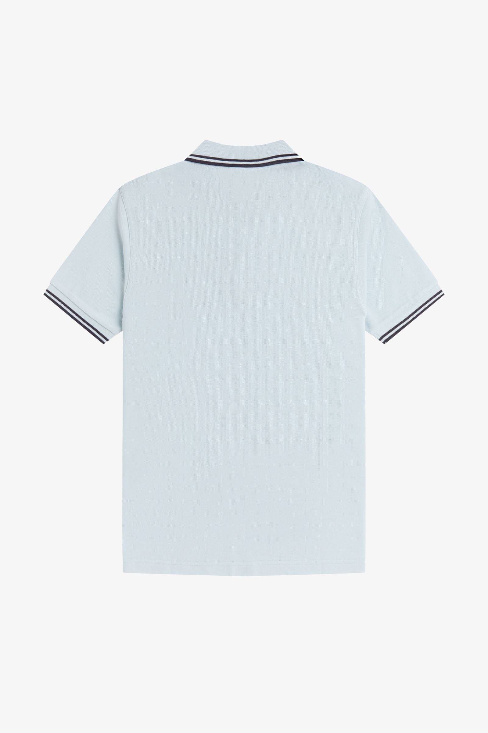 Polo de algodón doble banda azul claro Fred Perry