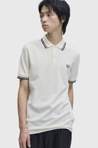 Polo de algodón doble banda beige Fred Perry
