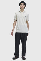 Polo de algodón doble banda beige Fred Perry