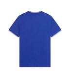 camiseta azul fred perry hombre vista trasera corte cómodo algodón