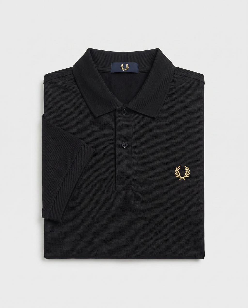 Polo De Algodón Negro Fred Perry
