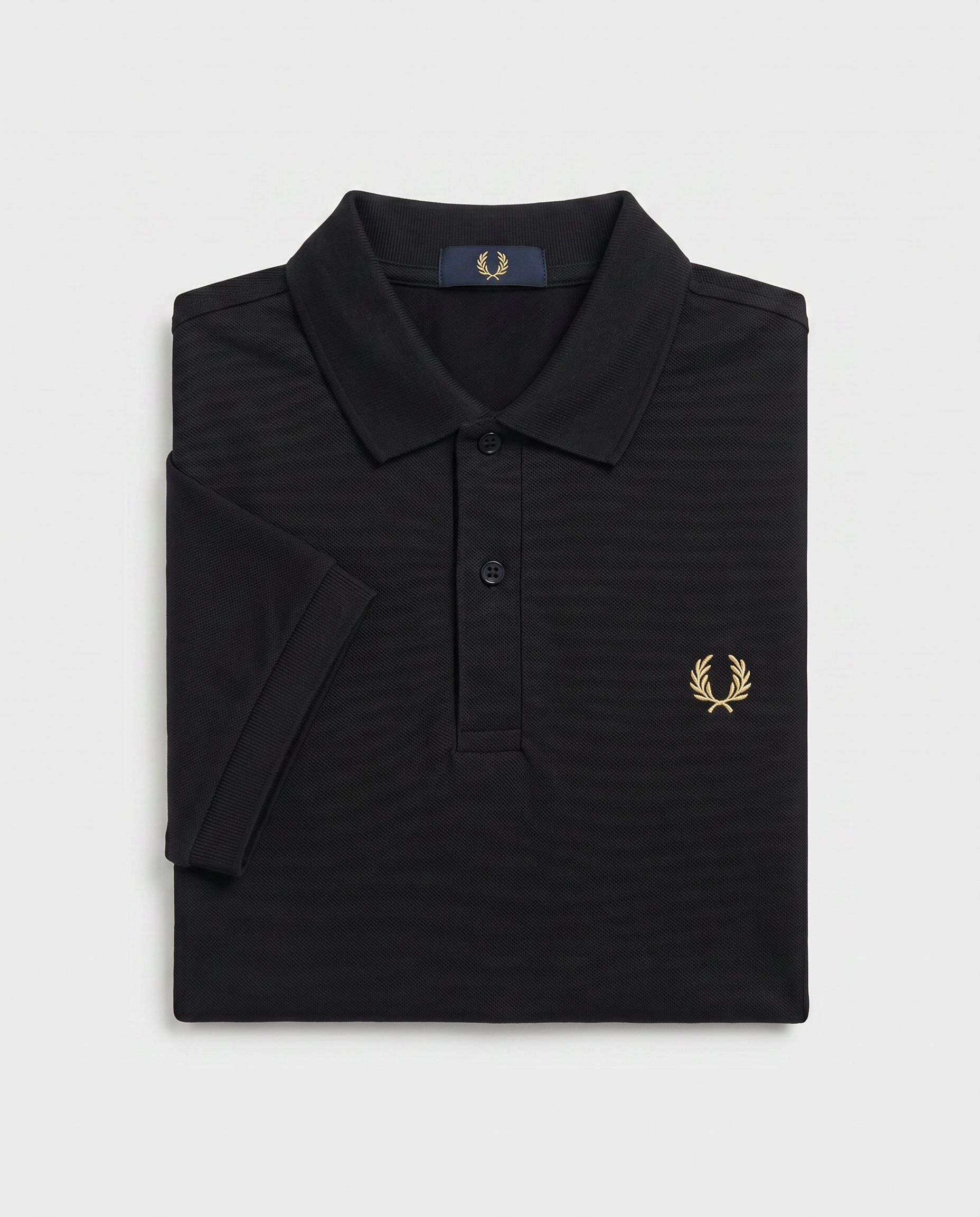 Polo De Algodón Negro Fred Perry