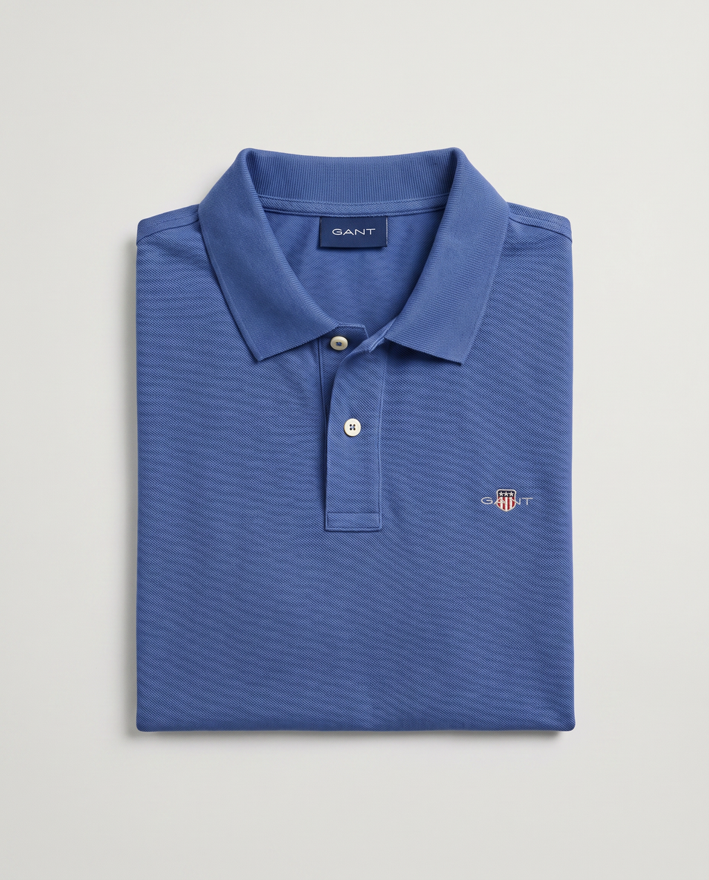 Polo Algodón Azul Gant