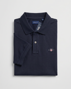 Polo Algodón Azul Marino Gant