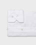 Camisa de algodón blanca lisa
