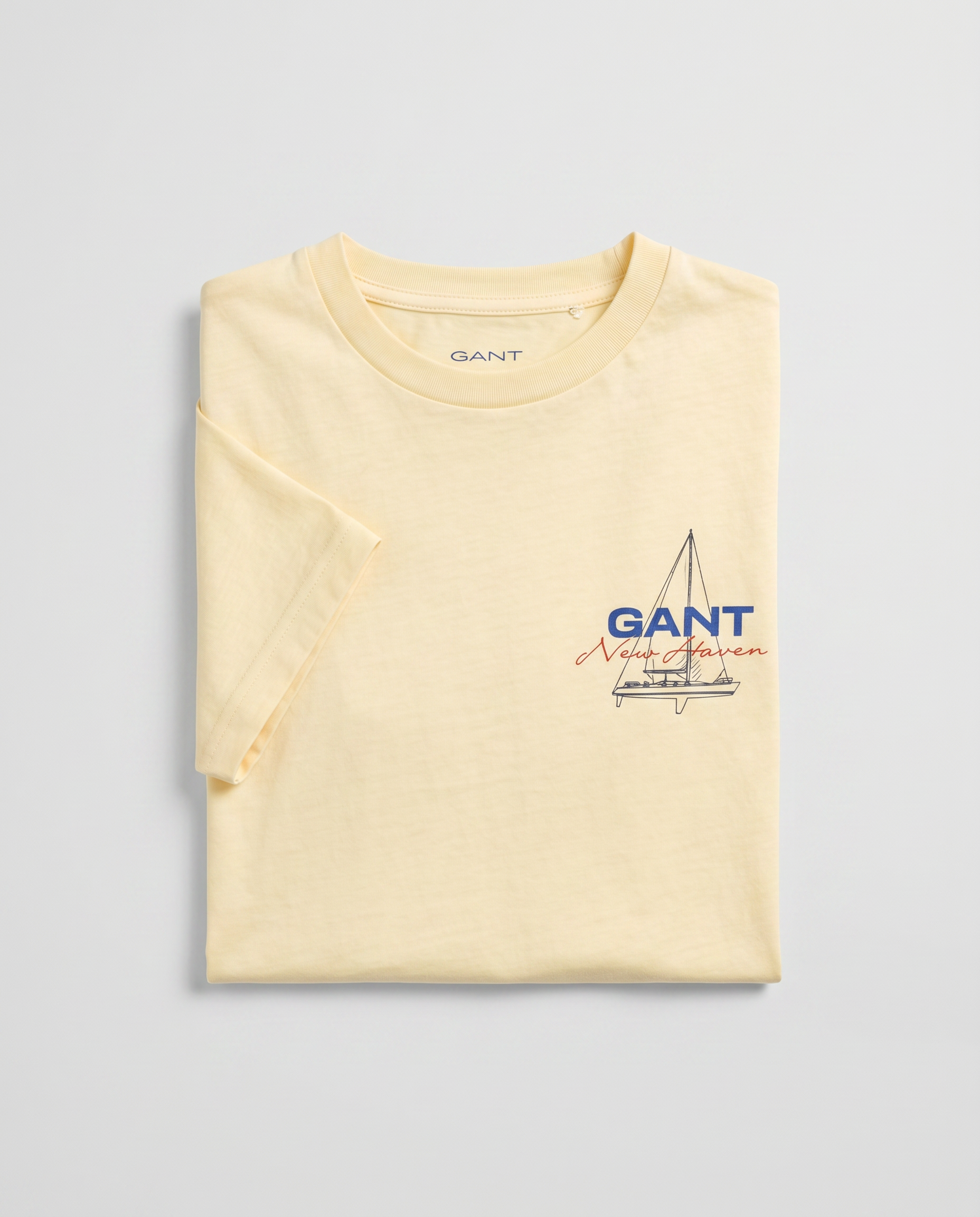 Camiseta Estampada Amarilla Gant