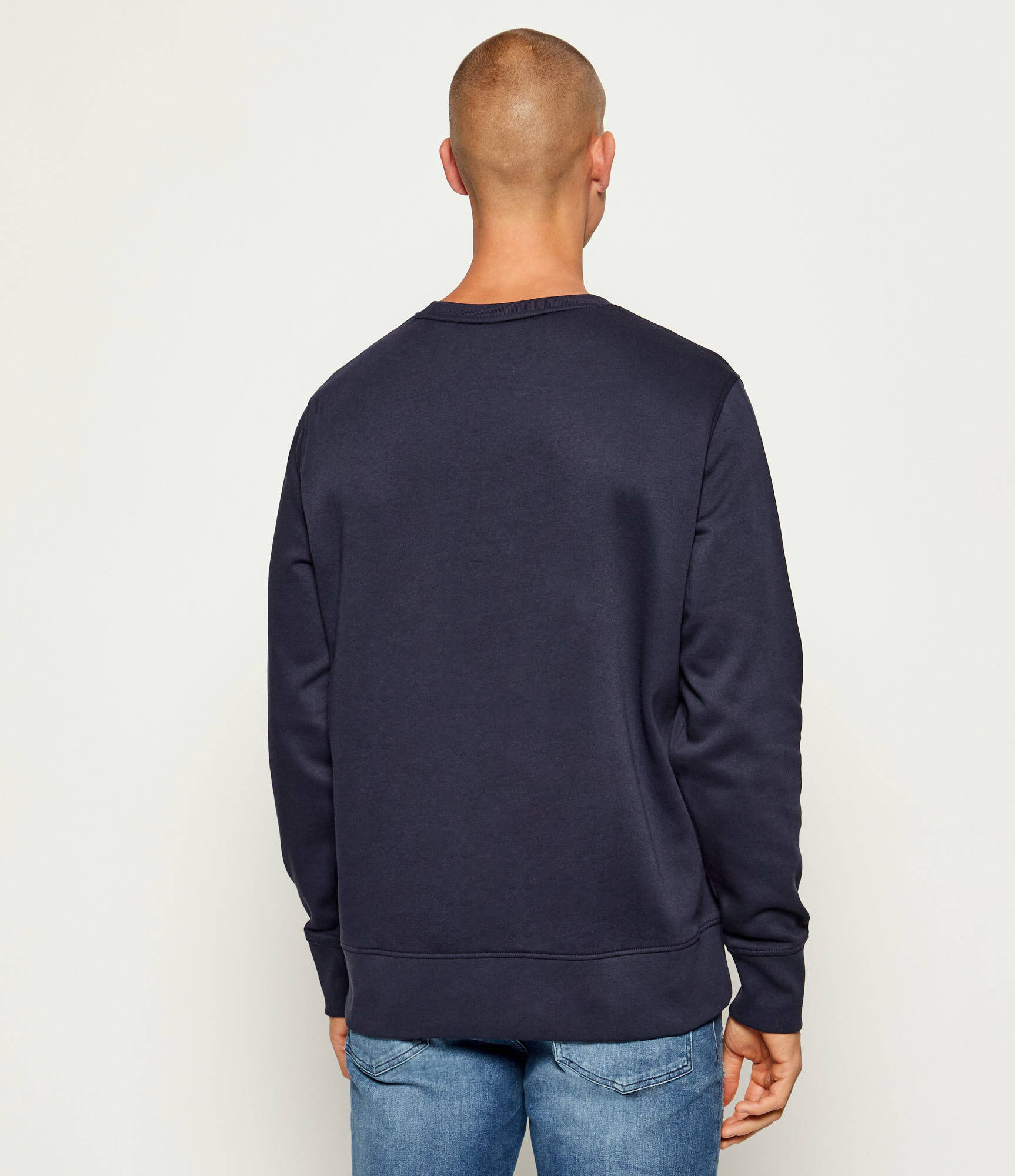 Sudadera Gant de algodón azul marino