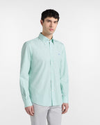 Camisa de rayas verde corte regular Harmont Blaine