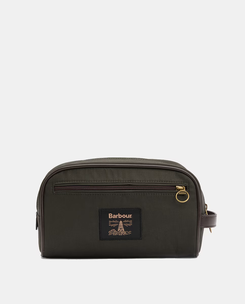 Neceser encerado verde Barbour