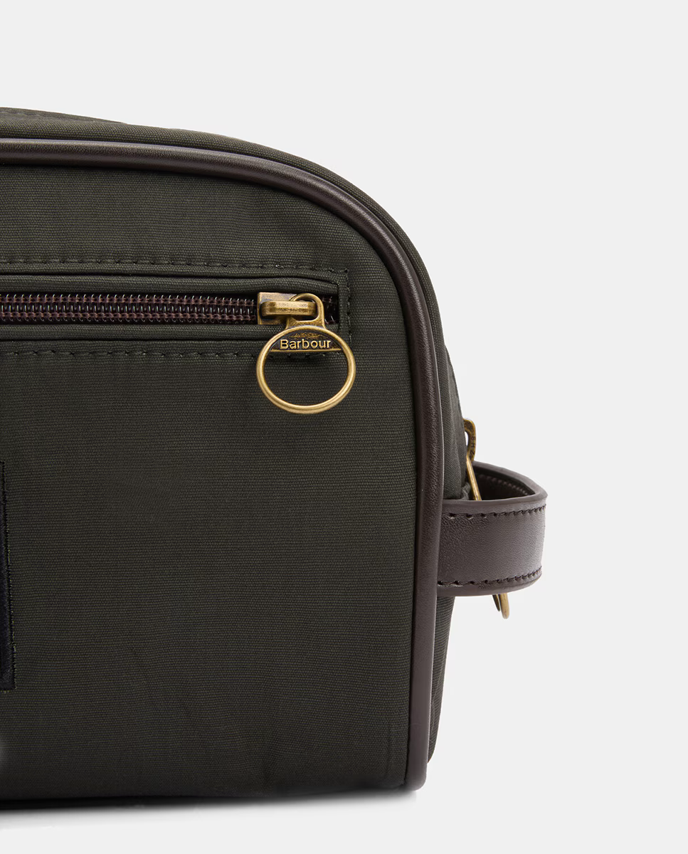 Neceser encerado verde Barbour