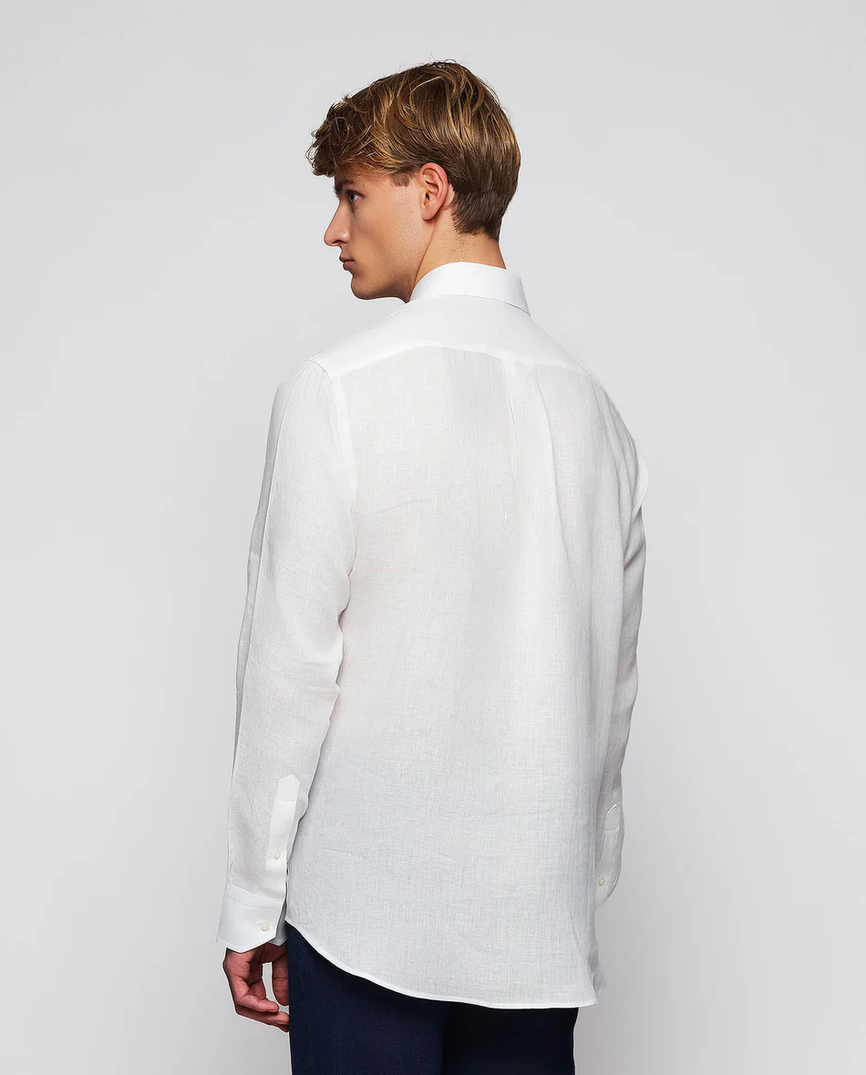 Camisa lino blanca Mirto