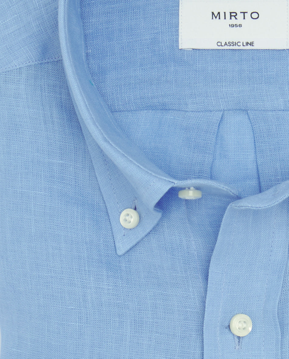 Camisa lino azul Mirto