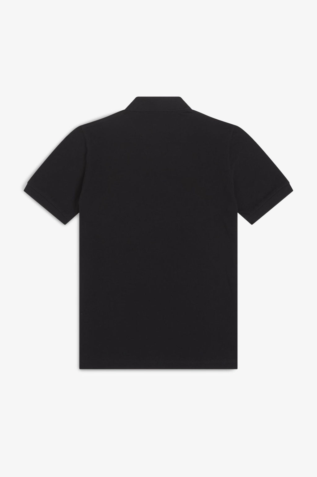 polo negro fred perry hombre vista trasera corte recto algodón