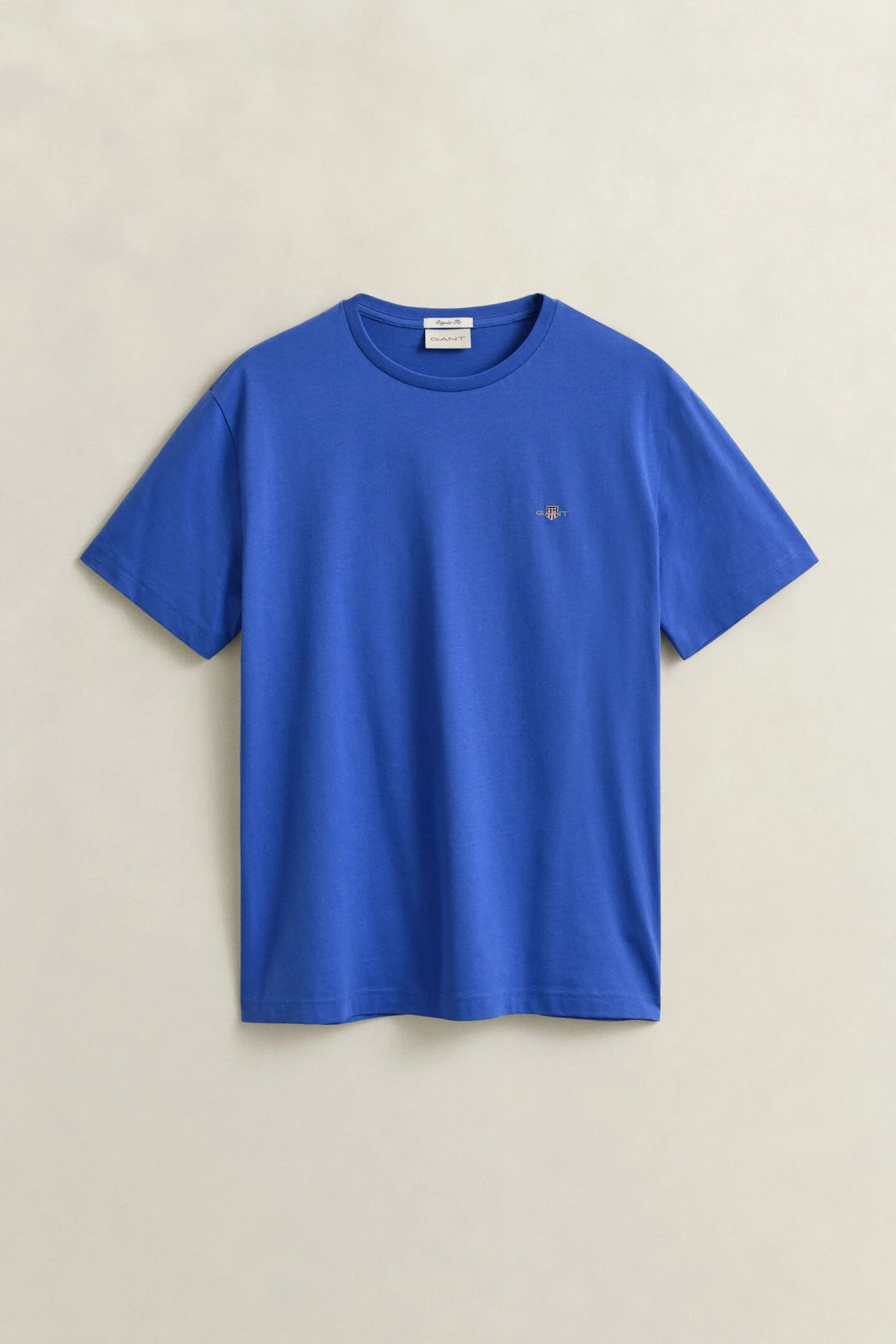 Camiseta algodón básica azul Gant