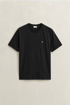 Camiseta algodón básica negra Gant