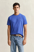 Camiseta algodón básica azul Gant