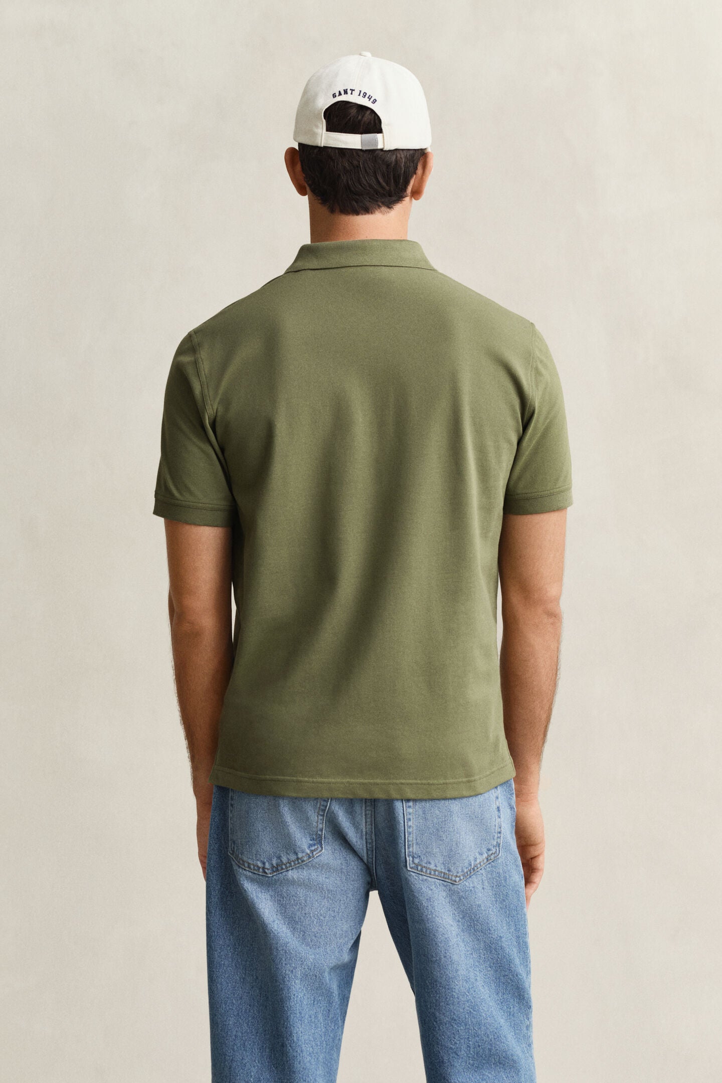 Polo Algodón verde rojo Gant