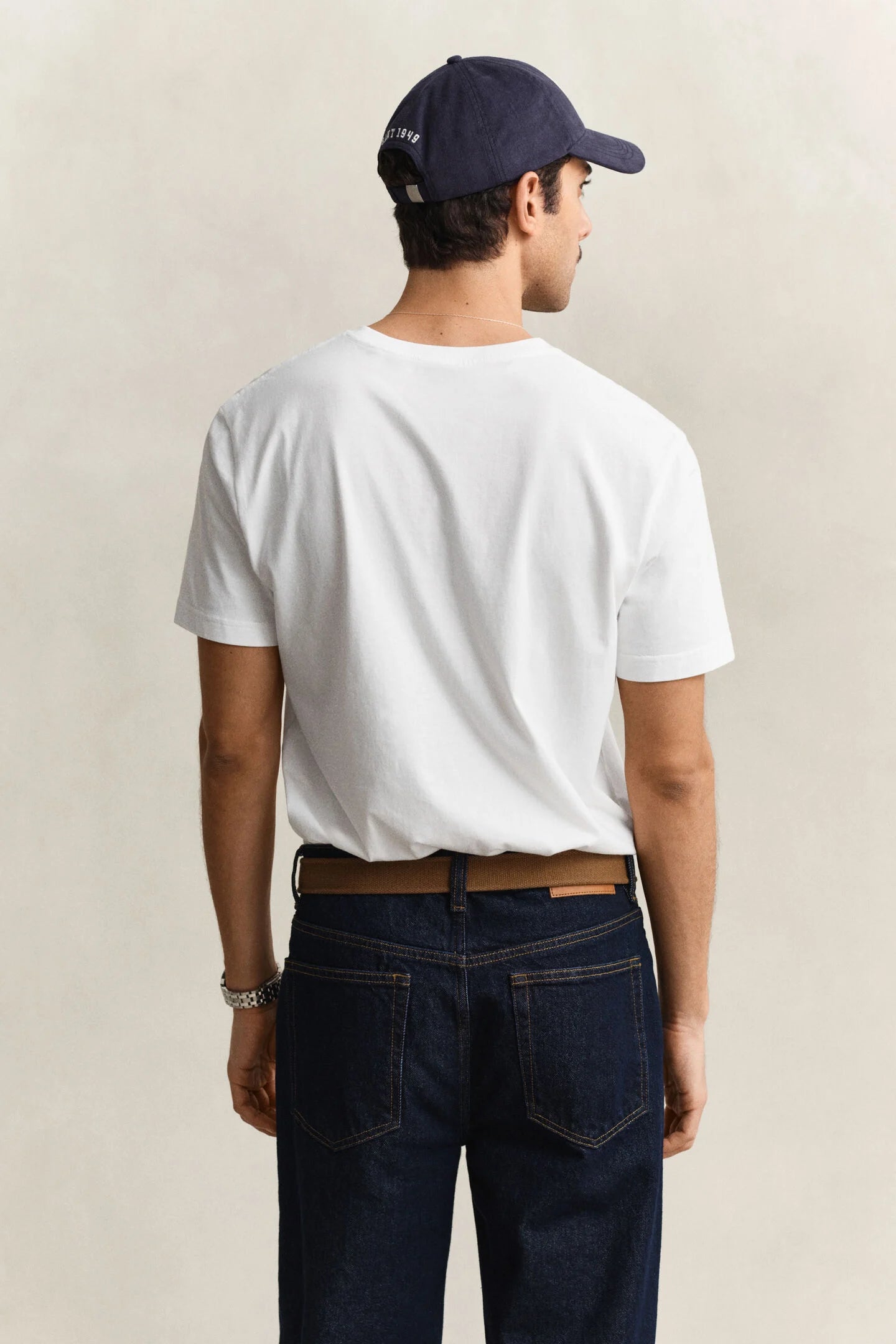 Camiseta algodón básica blanca Gant
