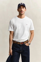 Camiseta algodón básica blanca Gant