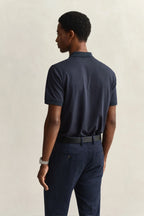 Polo Algodón azul marino rojo Gant